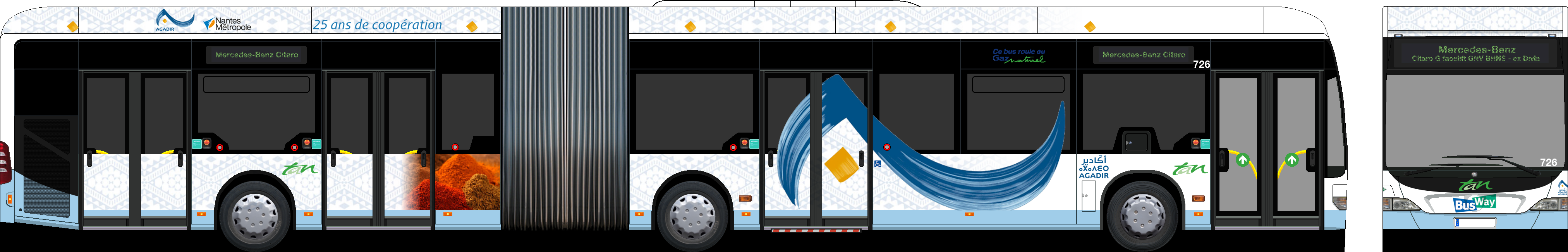 Agadir - 25 ans de coopération - Busway